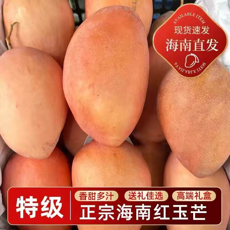 顺丰海南三亚红玉芒玉文芒热带水果当季新鲜爱文红澳芒特大果特产
