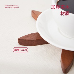 一棵树隔热垫实木防烫锅垫耐高温高级感杯垫家用砂锅加厚胡桃木质