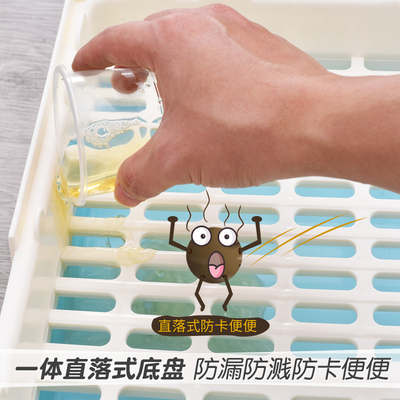 宠物兔笼子防喷尿家用大号室内自动清粪安哥拉特大窝别墅养殖专用