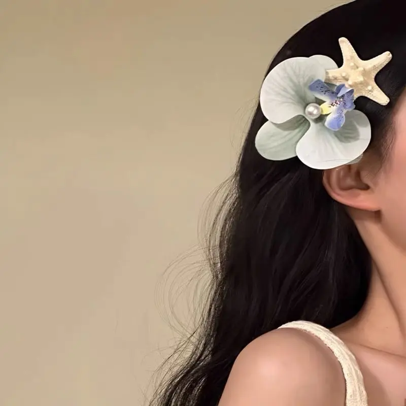 2025【浪漫岛屿】夏季海边度假风发夹海星侧边夹发饰