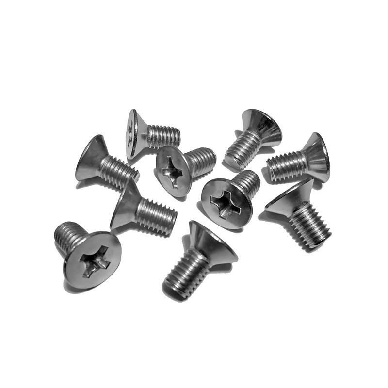 M5x6一95不锈钢l304十字沉头小螺丝GB819一85电子平头平杯机螺钉