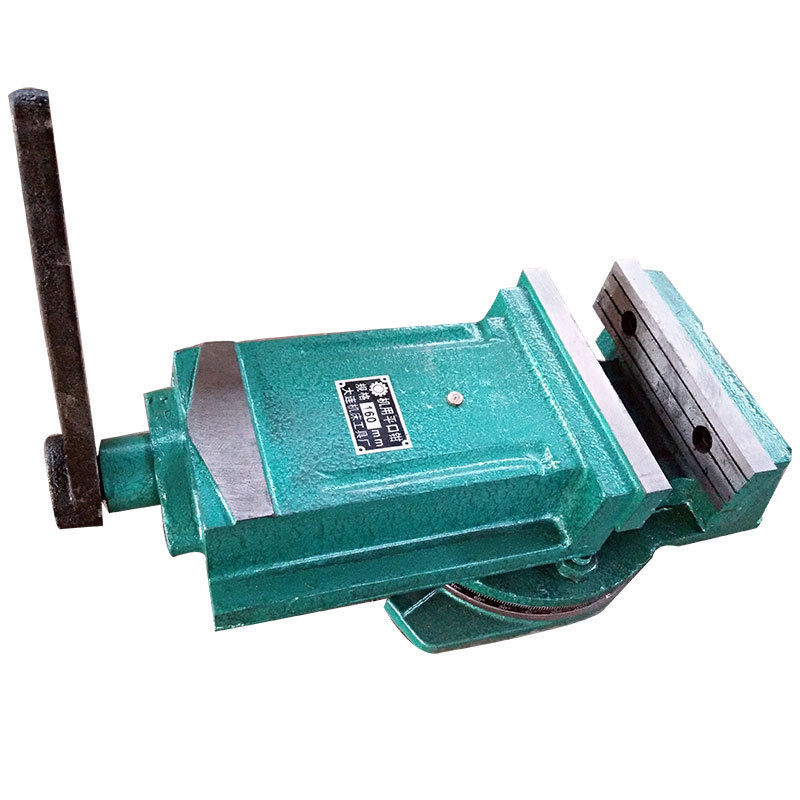 5-12寸机用虎钳QH160十字平口钳F重型K金属夹持工具旋转台钳工作