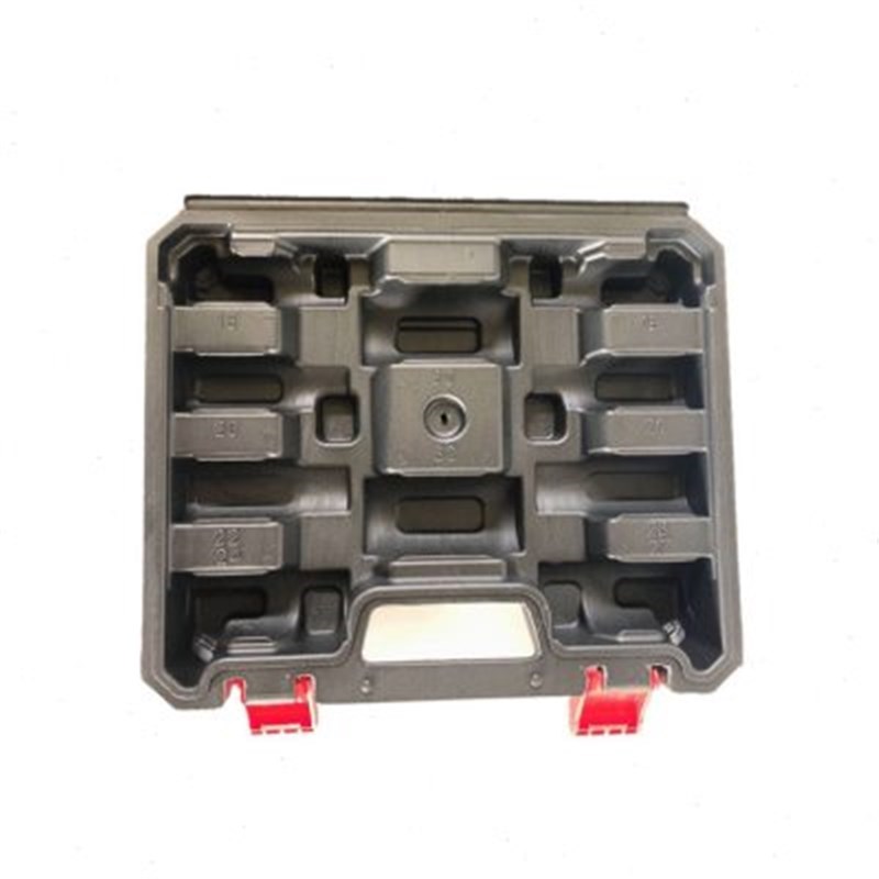 盒子塑料箱加长六角盒空扳手工具套筒头子塑箱加长X套筒盒子套筒