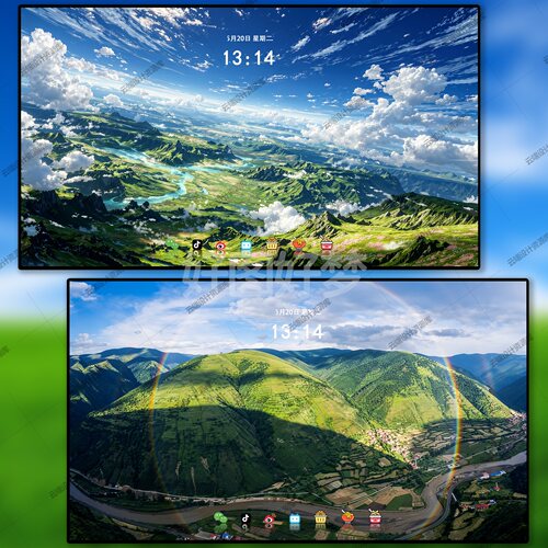 治愈系绿色风景护眼壁纸