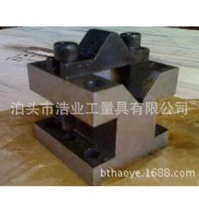 V型检验工具I-4型100x150x100mm钢制V型架带压盖V型铁块