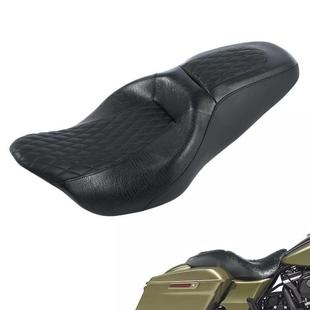 适用于哈雷旅游者滑翔2009 坐垫 2020皮＋超纤驾驶员乘客座椅套装