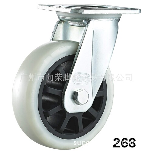 HOD厚德脚轮4568寸重型万向活动刹车尼龙耐磨用手推车子向荣款