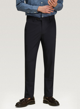 Bland Yeah【冰氨纤维】黑色冰氨裤商务休闲裤子通勤时尚百搭春夏