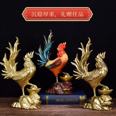 新中式创意金鸡独立公鸡装饰品