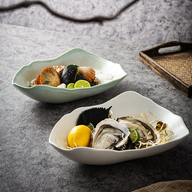 中餐厅商用陶瓷不规则防刮花