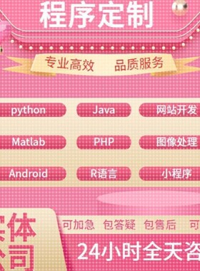 matlab设计java代做软件开发小程序PHP代编写代码爬虫python定制