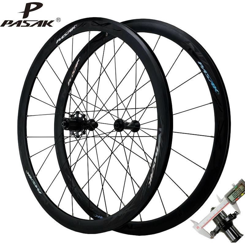 公路车轮组自行车公路车轮700C40MM铝合金车圈C/V刹直拉80大法兰