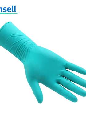 安思尔92-600一次性丁腈手套实验室化学橡胶手套加厚Ansell 92605