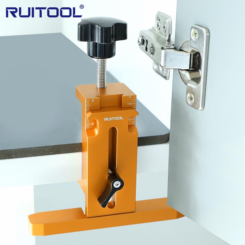 橱柜门安装辅助器铝合金装门定位衣柜吊柜门提门调平器木工安装工