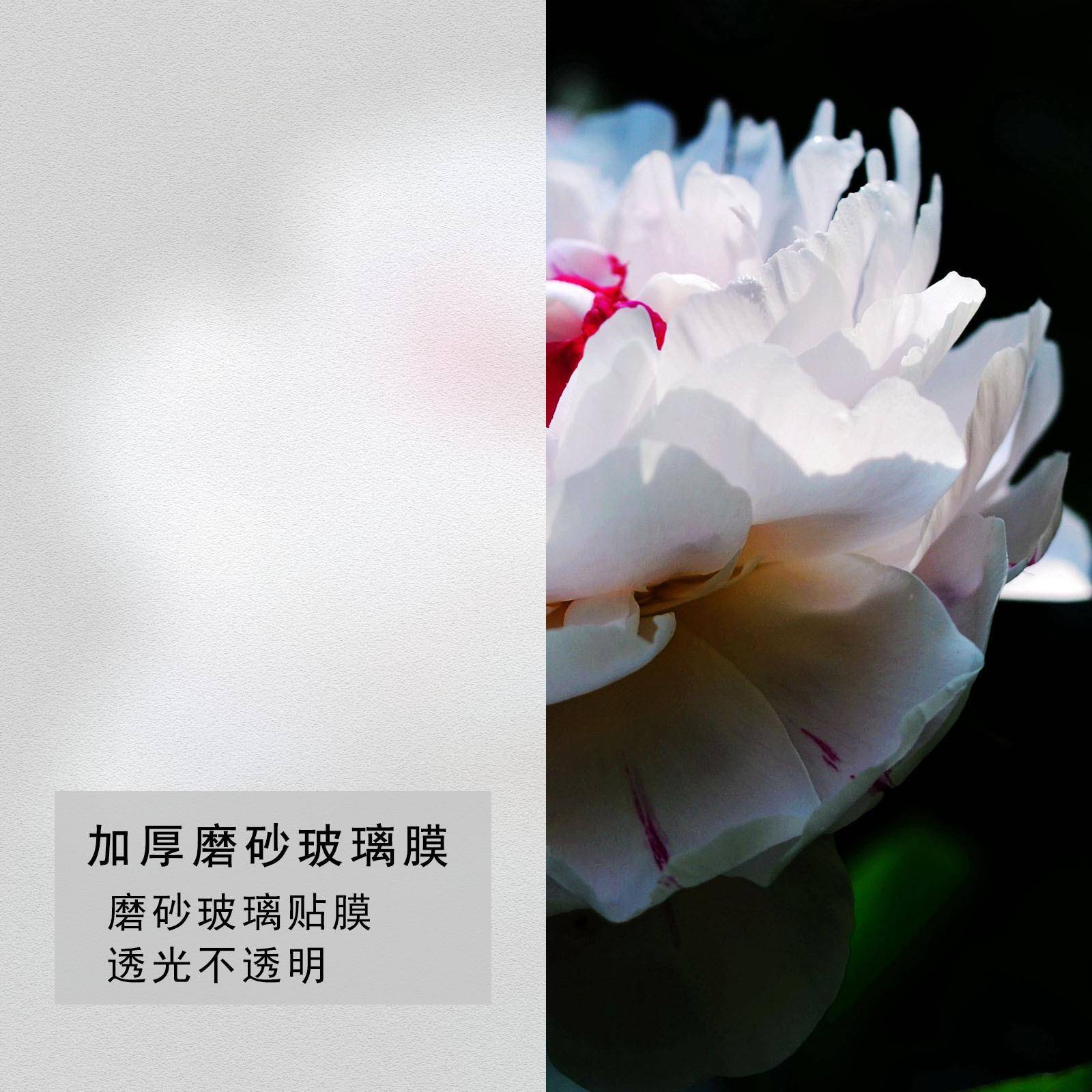 大卷磨砂玻璃贴纸阳台窗户带胶玻璃贴膜透光不透明办公加厚玻璃贴