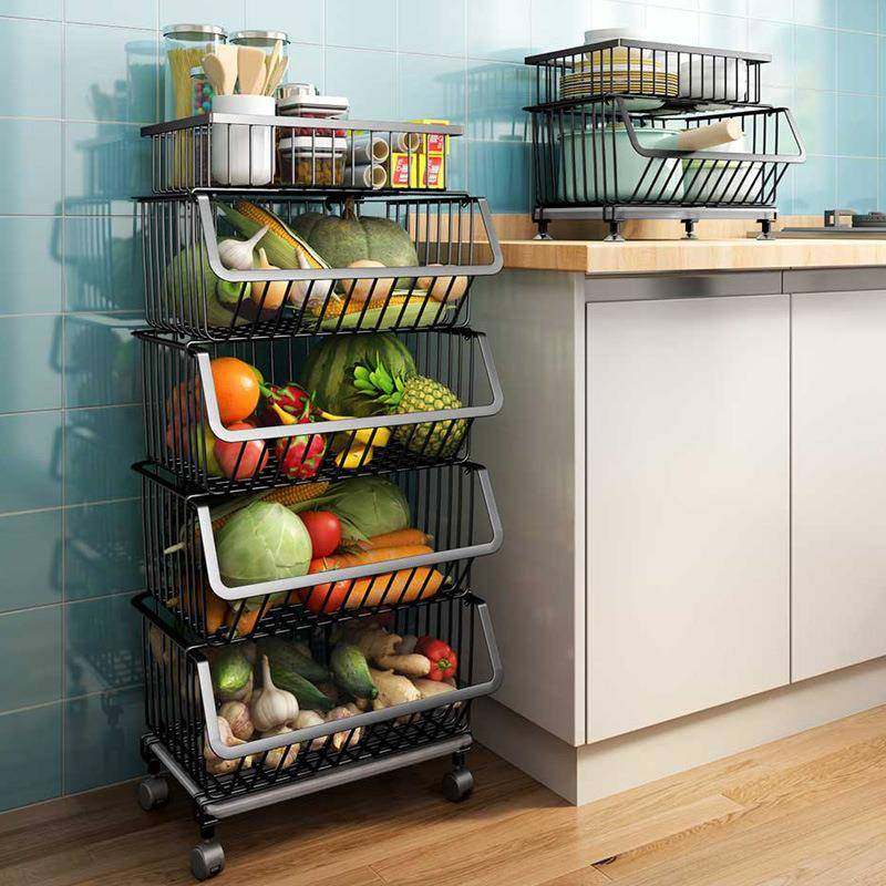 厨房蔬菜篮水果篮多层落地果蔬篮子可调节高度置物架大空间收纳篮,畜牧/养殖物资,畜牧/养殖器械,淘宝优惠券,粉丝福利购,淘宝优惠卷