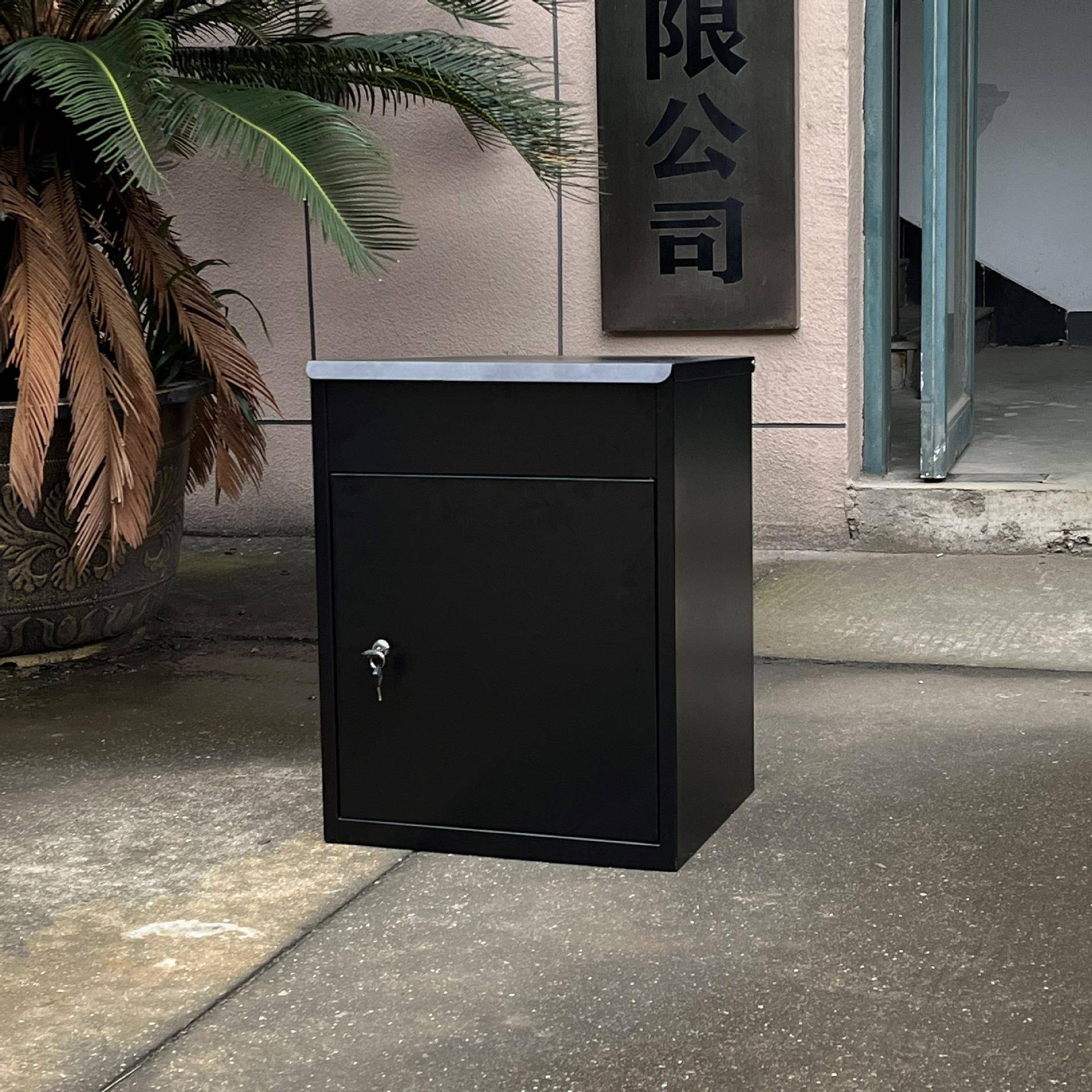 大容量壁挂式快递投递箱欧美家庭日常包裹存储柜钥匙锁柜收件邮箱