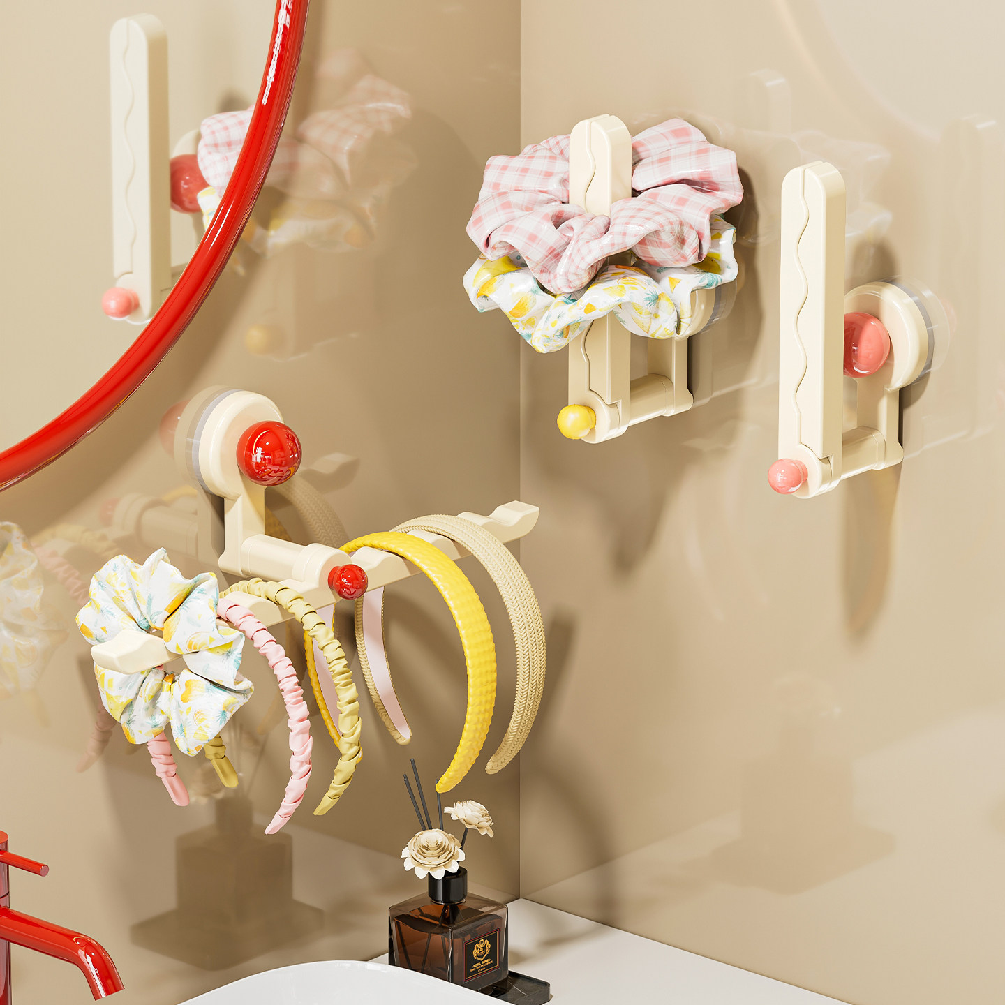 【2025新款】吸盘发箍收纳神器