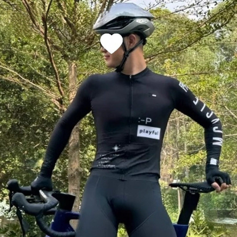 自行车吸汗速干公路紧身竞技跨境热销骑行服长袖男女款春夏季透气