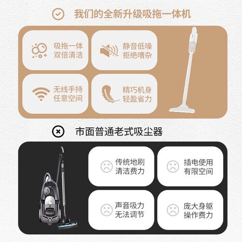 新款家用无线手持式大吸力除尘机D静低噪音超强力除灰机吸尘器