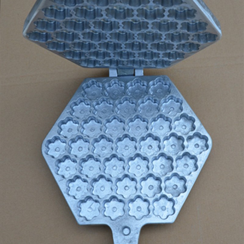 一口香梅花 蜂蜜小蛋糕模具37头火烤梅N花新华蛋糕烤夹铝合金