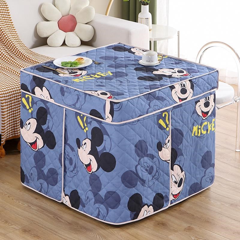 电炉罩套烤火桌罩桌子被取暖电烤炉E套罩子正方形桌布新款加厚冬