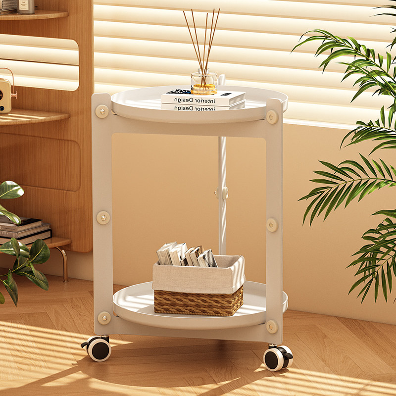 沙发边几可移动客厅小推车置物架带轮奶油风小茶几家用简易小桌子,住宅家具,移动边几/推车,淘宝优惠券,粉丝福利购,淘宝优惠卷
