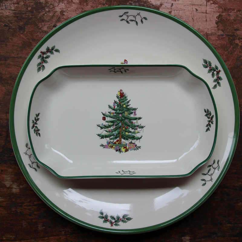 前菜拼盘 圣诞节陶瓷餐具创意火鸡沙拉盘鱼盘大圆盘聚餐釉下彩,餐饮具,盘,淘宝优惠券,粉丝福利购,淘宝优惠卷