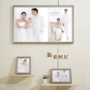 婚纱照相框放大挂墙定制洗照片做成相框全家福结婚照打印水晶照片