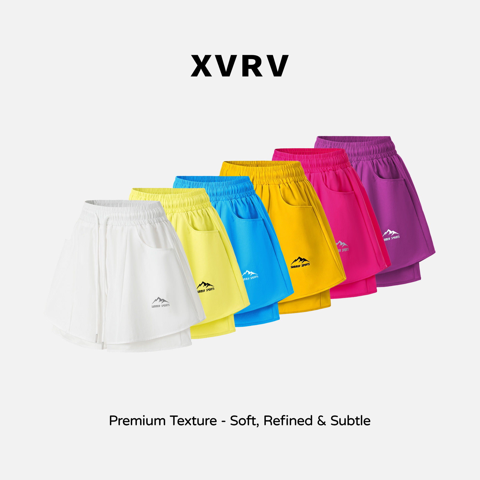 XVRV2026夏季新品薄款休闲裙裤女运动跑步健身防走光高腰显瘦