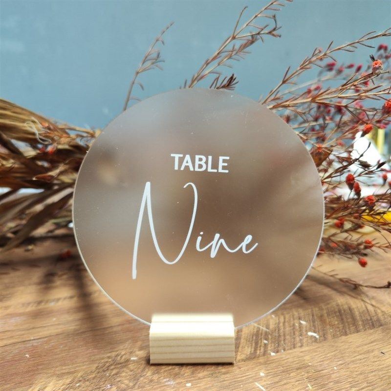 席位卡桌a卡婚礼会议布置亚克力磨砂高透明定制餐盘卡感谢卡菜单