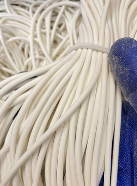 硅胶发泡圆条白色海绵条实心硅橡胶耐高温密封条cncS真空吸盘1234