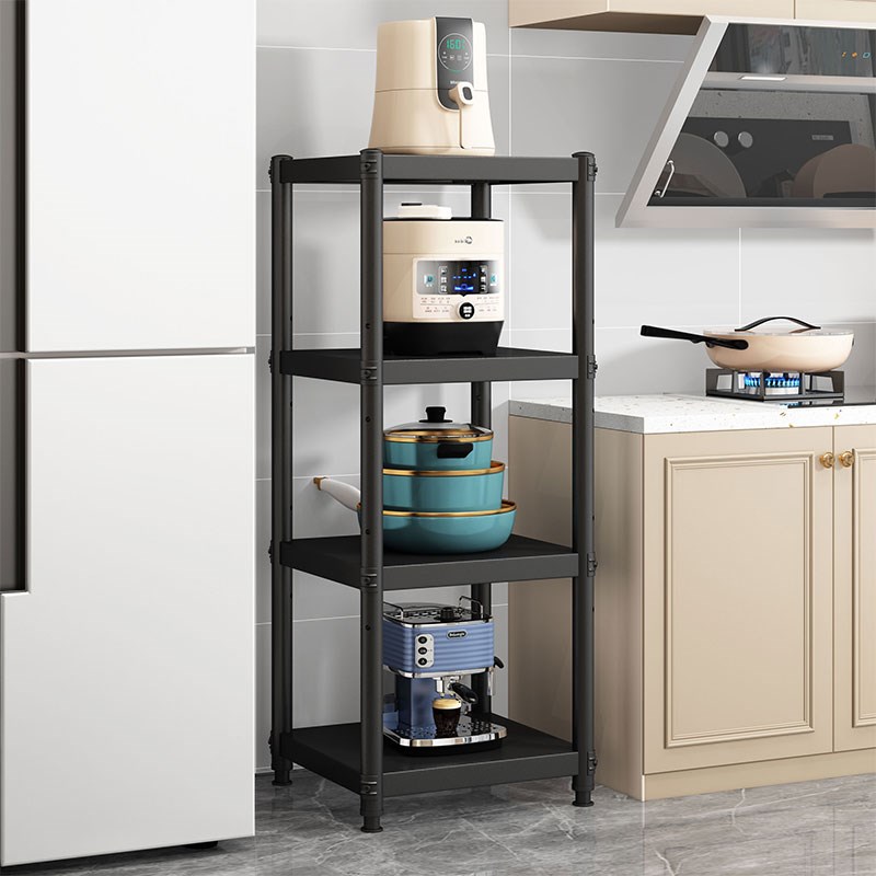 厨房架子碳钢置物架落地多层夹缝储物架微波炉调料架X多层收纳货