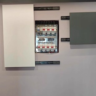 左右平移滑轨反j弹侧装轨道导轨滑动电表箱挂画装饰画推拉重型承