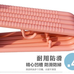 加长 塑料衣架家用无痕防滑成人加粗衣撑子晾晒衣服架V子衣挂男士