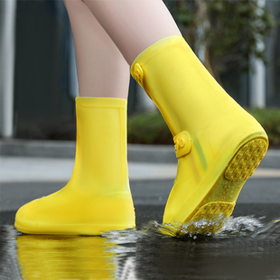 硅胶鞋 套防水防滑男o女款 成人水鞋 雨天中筒外穿加厚耐磨户外雨鞋