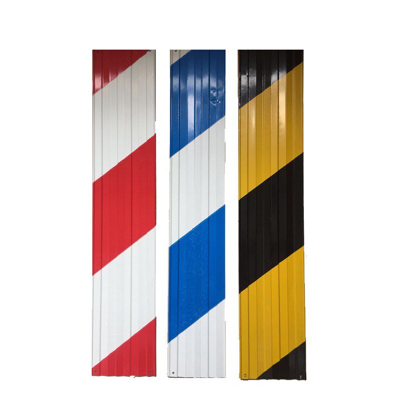 外架踢脚板警f示带红白铁皮踢脚线黑黄分隔红白挡脚板工地拼接反