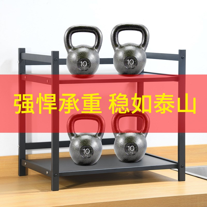 不锈钢微波炉架 多层烤箱架落地式双层M调料储物架厨房置物架
