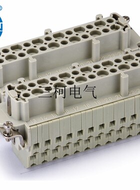 WAIN唯恩 HE-024-FSS(25-48) 48针母芯 HARTING WEVEL 重载连接器