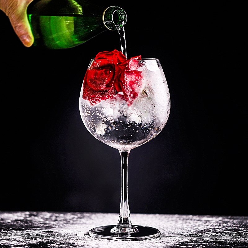 金汤力鸡尾酒杯 葡萄酒杯蛋型高脚杯 圆形酒杯水果酒杯 Gin Tonic