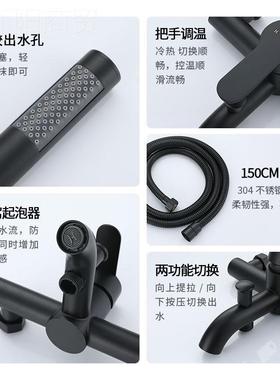 外贸 304不锈钢浴缸龙头 冷热YQ110030阀水三联简易弯咀花混淋洒