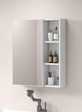 豪华防收板现代开式镜柜带镜灯智能纳卫潮生间挂墙储86202物柜照