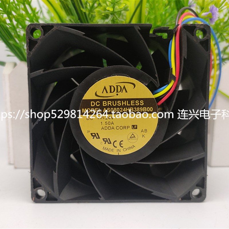 协喜 ADDA风扇AS08024HB389B00通信柜用8038/24V超高速大风量