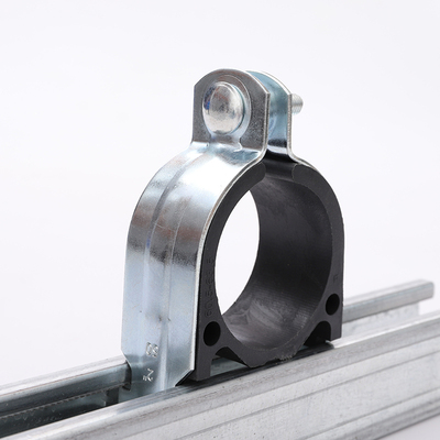 C型钢管卡 镀锌P型卡衬套 减震垫 内衬 管卡 C型钢配件