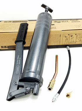 德国PRESSOL百顺手动黄油枪500cc挖土机润滑设备加油枪高压牛油枪