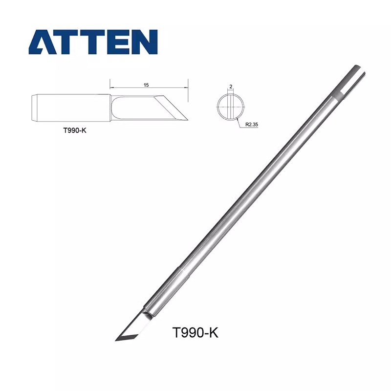 安泰信T990烙铁头一体式插拔发热芯ST990电焊台ST8602D专用电烙铁