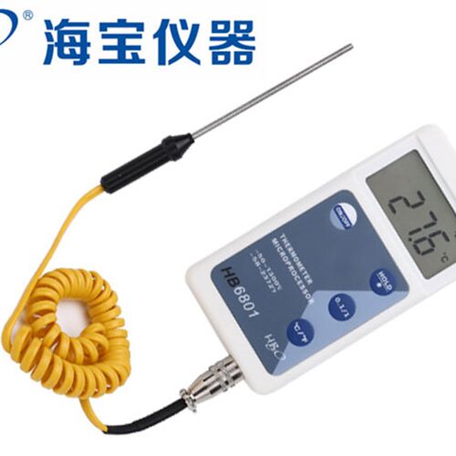 数显工业温度计HB6801 温州海宝K型高精度便携式温度测量仪器