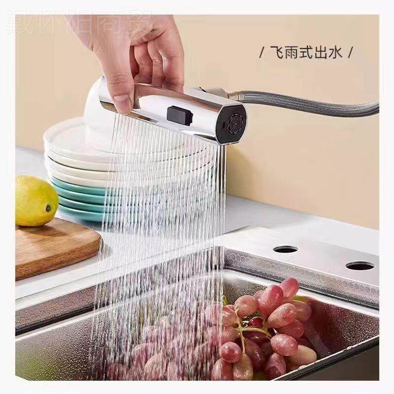 kitchen 池tap高仪飞雨槽厨抽房拉式水龙头家QRR用洗菜洗碗水槽水