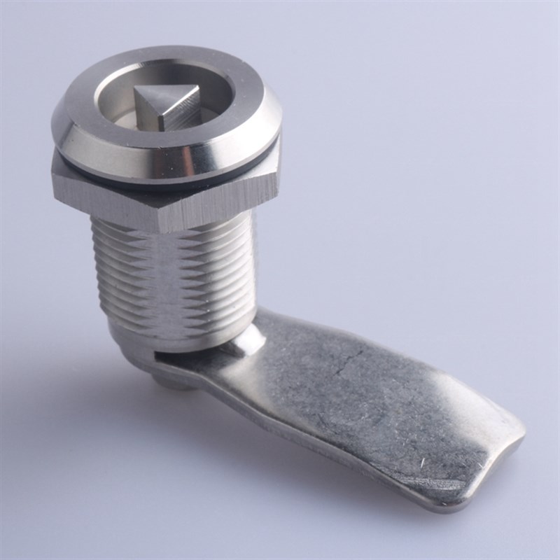 MS705-30-50不锈钢三角锁 配电柜门圆柱锁 垃圾箱锁 304不锈钢锁