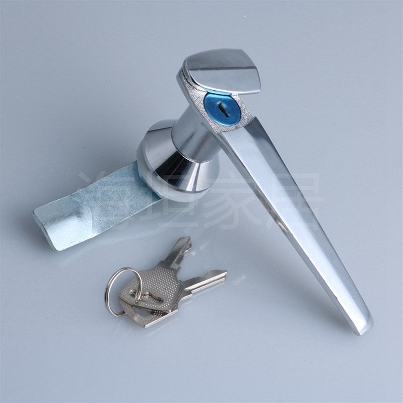 海坦 MS307执手锁 配电柜把手锁 电柜箱拉手锁 加厚 现货